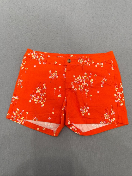 a.n.a Pants - Women’s a.n.a A New Approach Shorts Size 10 Orange Floral Twill Mid Rise